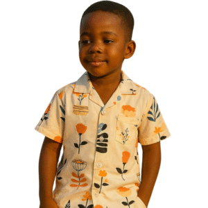Boys Summer Two Piece Light White