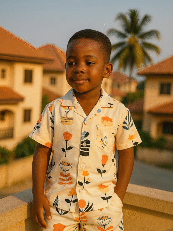 Boys Summer Two Piece Light White - Image 2