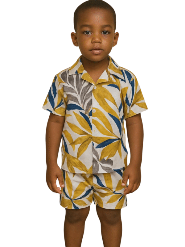 Boys Summer Two Piece Leaf