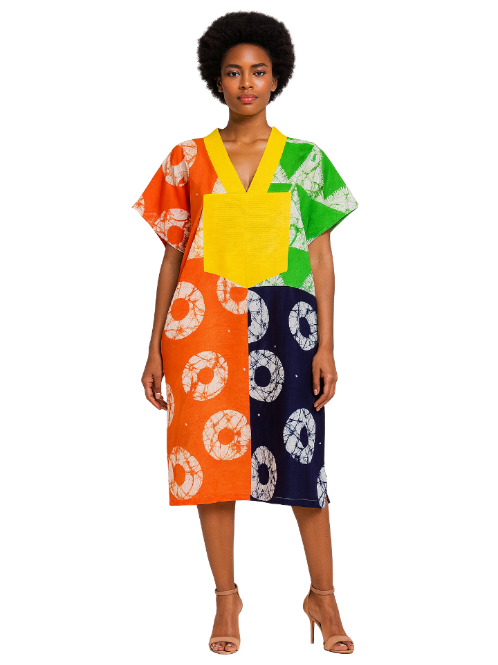 Toyin Adire Inspired Boubou Dress