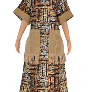 Short Ankara and Asooke Detailed Dress