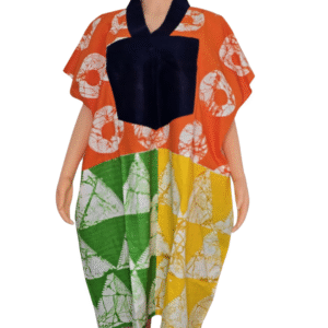Adire Inspired Boubou Dress