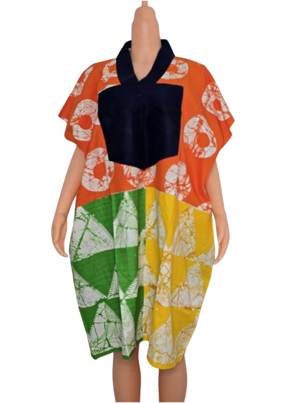 Adire Inspired Boubou Dress