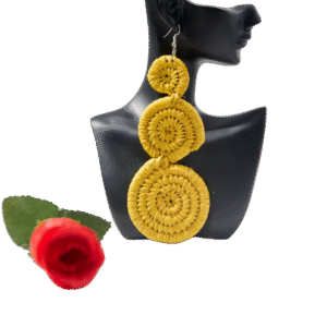Raffia earrings