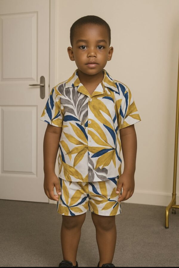 Boys Summer Two Piece Leaf - Image 3