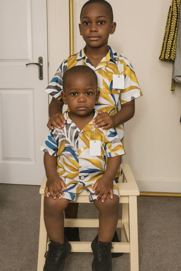 Boys Summer Two Piece Leaf - Image 4