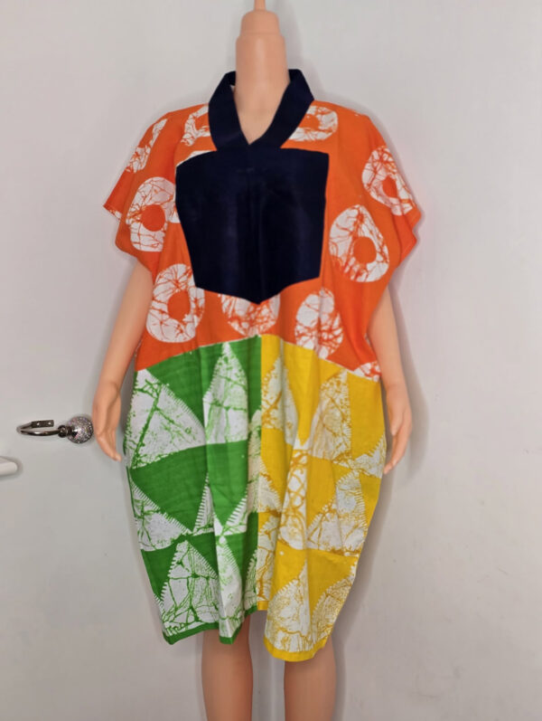 Adire Inspired Boubou Dress - Image 2