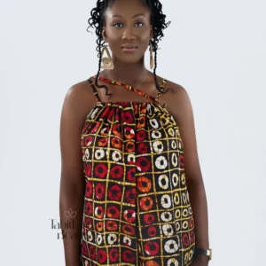 Ladies Black Afro Asooke Jumpsuit