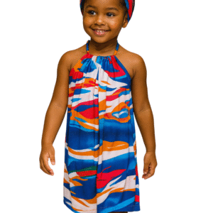 Girl wearing backless crepe gown