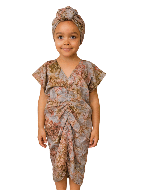 Girl in stylish boubou dress