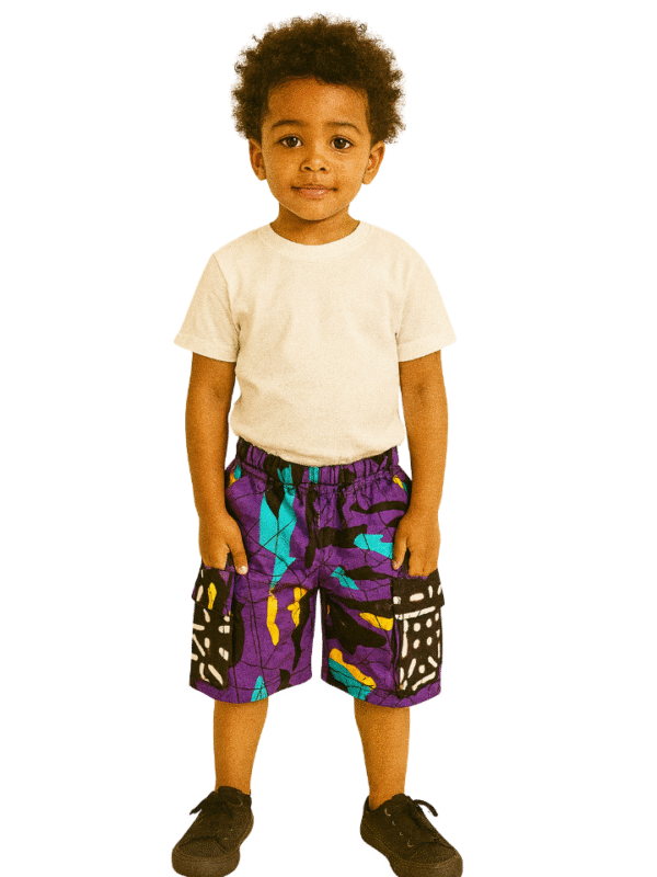 ENIOLA kids unisex cargo shorts - Image 2
