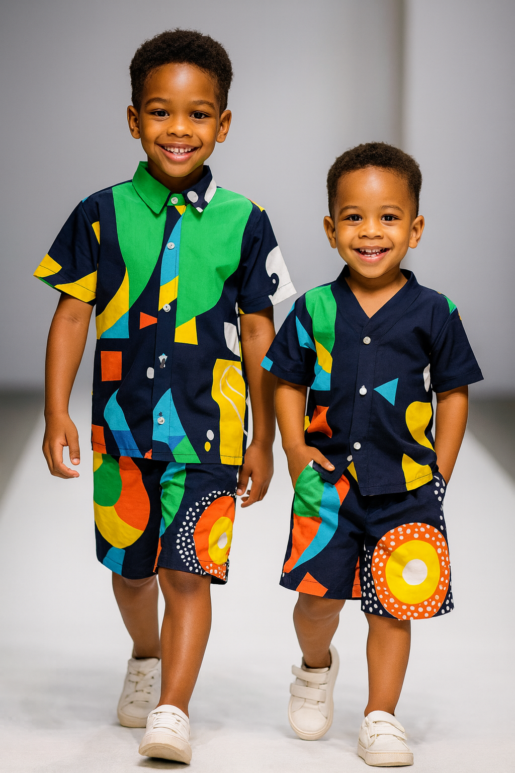 Stylish crepe boy's outfit for casual occasion